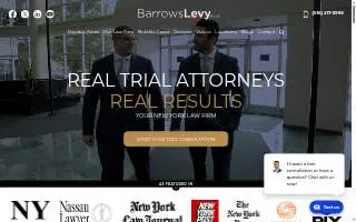 Barrows Levy PLLC of Garden City website