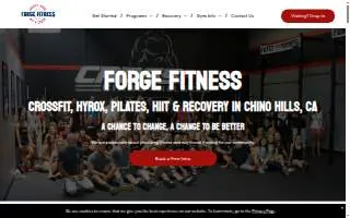 ForgeX Fitness website