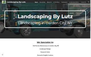 Landscaping by Lutz website