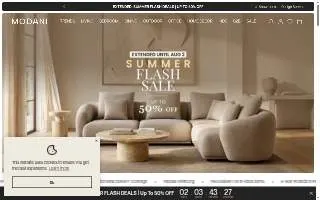 Modani Furniture Garden City website