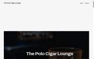 The Polo Cigar Lounge website