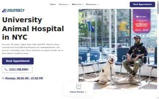 University Animal Hospital of Garden City website