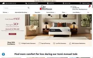 City Mattress of Gates website