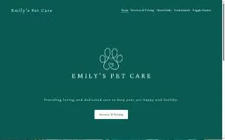 Emily's Happy Critters Pet Care LLC of Gates website