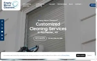 Empty Mirror Cleaners of Henrietta website