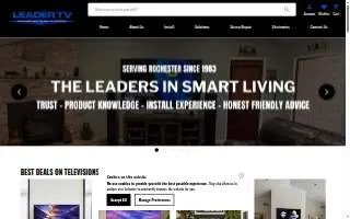 Leader TV Sales, Installation & HiFi Stereo Repair Services of Gates website