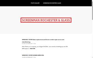 Screenman Rochester & Glass