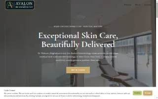 Avalon Dermatology of Glen Cove website