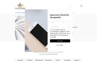 ChiroCORE Chiropractic website