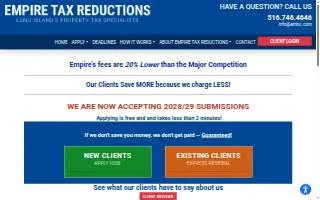 Empire Tax Reductions website