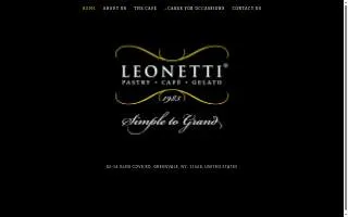 Leonetti Pastry Shop website