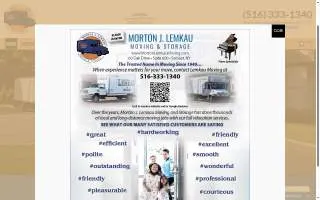 Morton Lemkau Moving & Storage of Glen Cove website