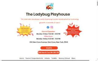 The Ladybug Playhouse Nursery School website
