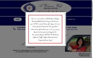 A Woman's Way Driving School of Glens Falls website