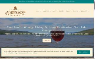 Adirondack Winery's snug tasting room