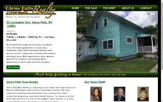 Glens Falls Area Realty website