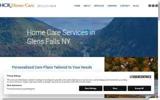 HCR Home Care of Glens Falls website