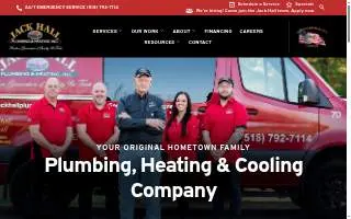 Jack Hall Plumbing & Heating, Inc. website