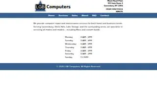 LGB Computers website