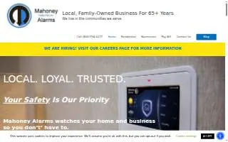 Mahoney Alarms website