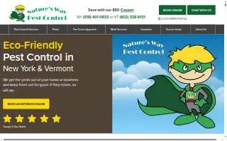 Nature's Way Pest Control - Upstate NY of Glens Falls website