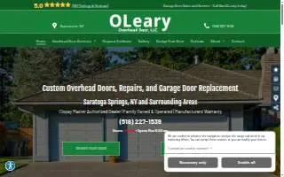 Oleary Overhead Door, LLC of Glens Falls website