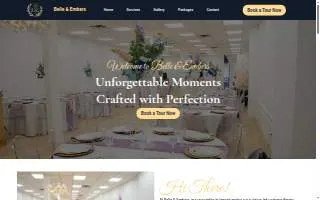 Belle & Embers website