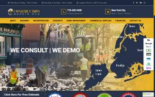 Construction Repair NYC - Masonry & Waterproofing Contractor website