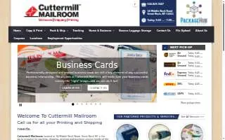 Cuttermill Mailroom website