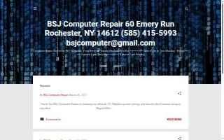 BSJ Computer Repair website