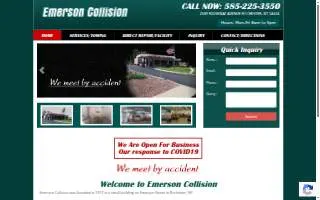 Emerson Collision website