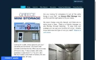Greece Mini Storage website