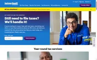 Jackson Hewitt Tax Service of Greece website