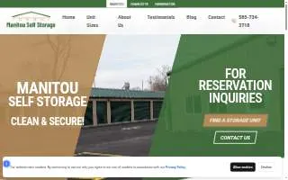 Manitou Self Storage website