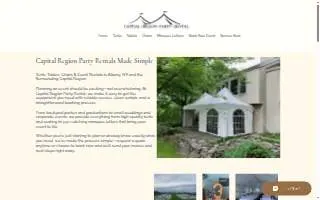 Capital Region Party Rental website