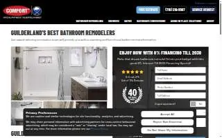 Comfort Showers & Baths of Guilderland website