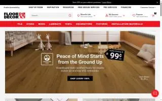 Floor & Decor of Guilderland website