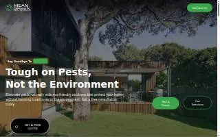 Mean Green Pest Services website