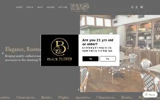 Black Flower Wine & Provisions of Hamburg website