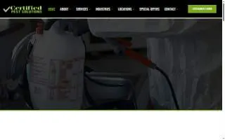 Certified Pest Solutions, Inc. of Hamburg website