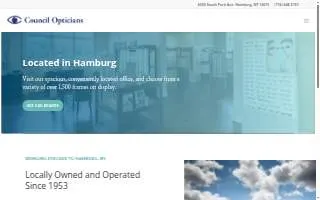 Council Opticians of Hamburg website