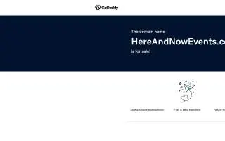 Here & Now Events Buffalo website