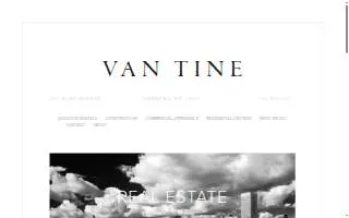 Van Tine Real Estate website