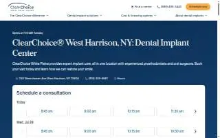 ClearChoice Dental Implant Center of Harrison website