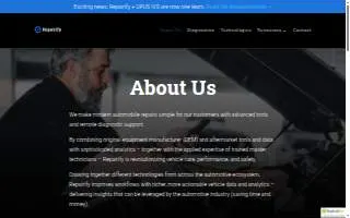 Repairify Appliances website