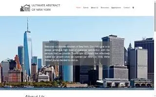 Ultimate Abstract of New York website