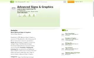 Advanced Signs & Graphics NY of Hempstead website
