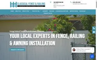 Classical Fence & Home Improvement of Hempstead website