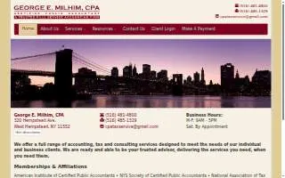George E. Milhim CPA website
