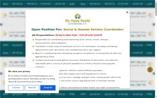 Vic Home Health Care website